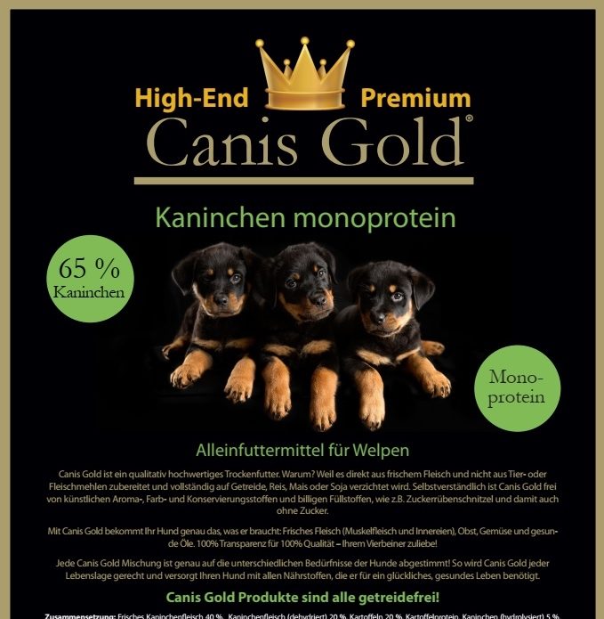 Junghund Futter getreidefrei